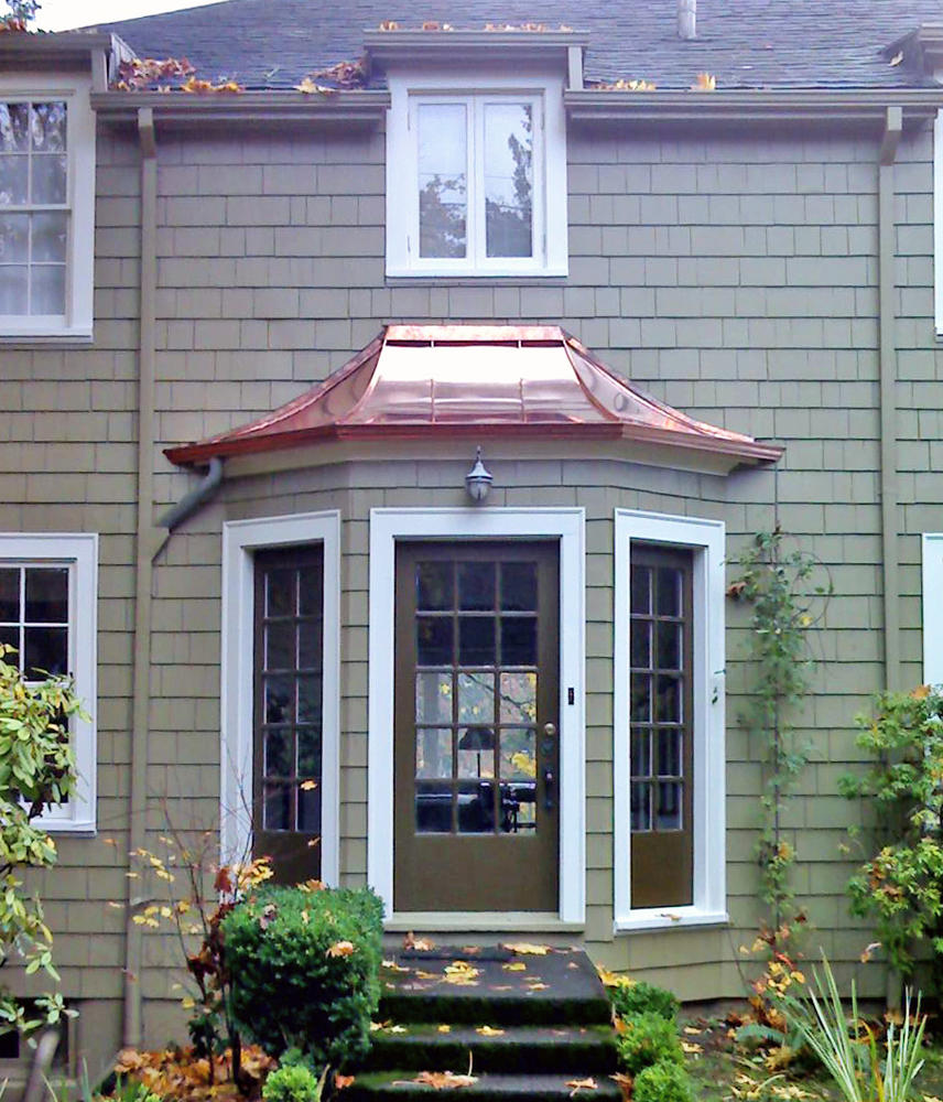 Copper Bay Window Roof